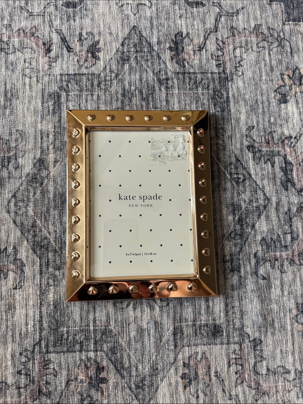 kate spade Metallic Gold Studded Photo Frame